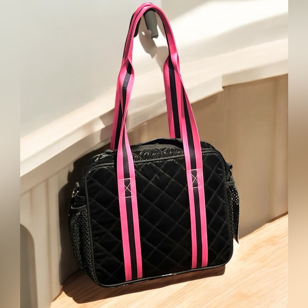 Haute Shore Dill Rave Black Quilted Pickle Ball Tote. New. - Picture 2 of 12